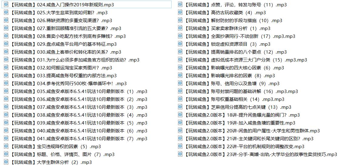 玩转闲鱼挣钱基础入门41讲