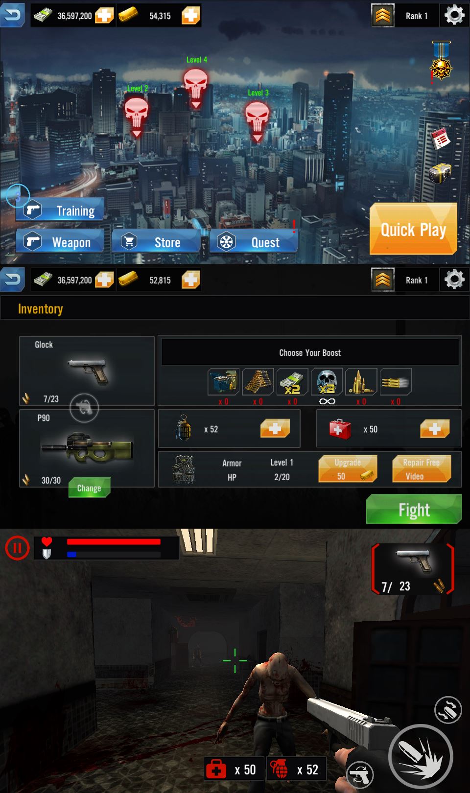 僵尸题材射击游戏 隧道战争