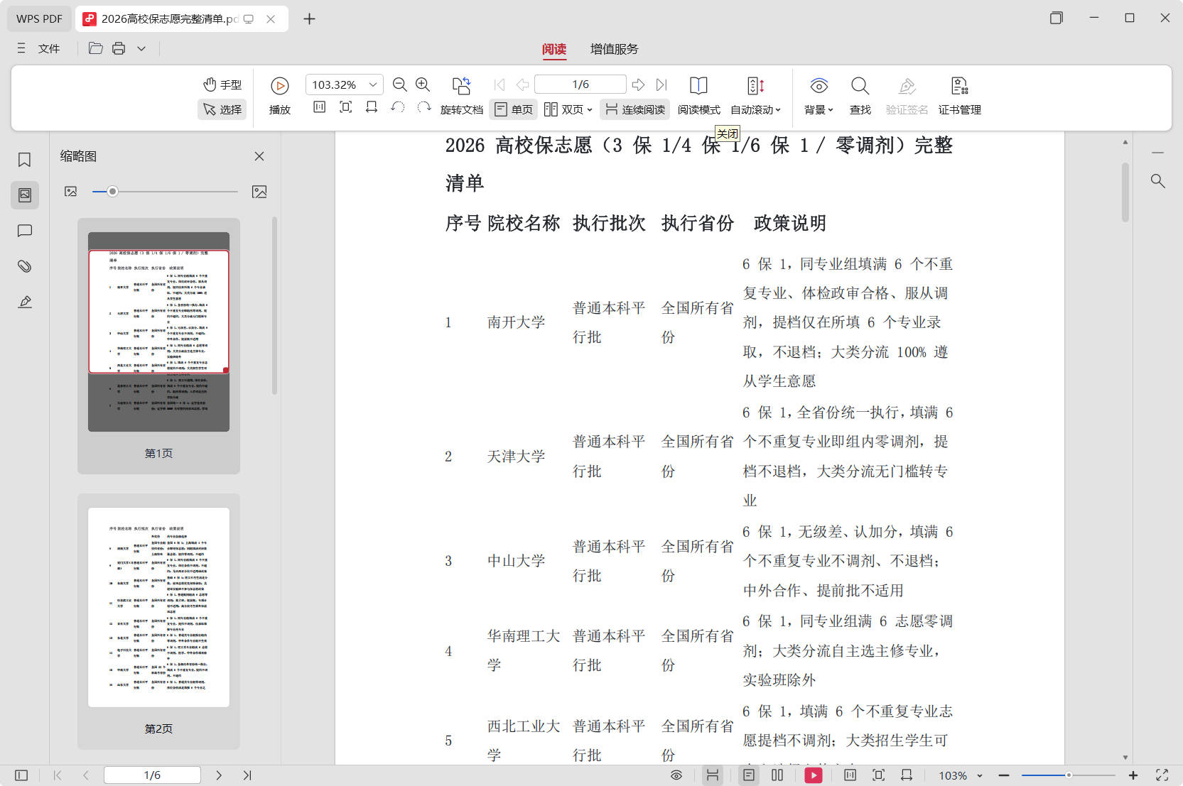图片[1] - 2026高校保志愿完整清单毕业生认真看 - 65GW - 你的互联网资源库